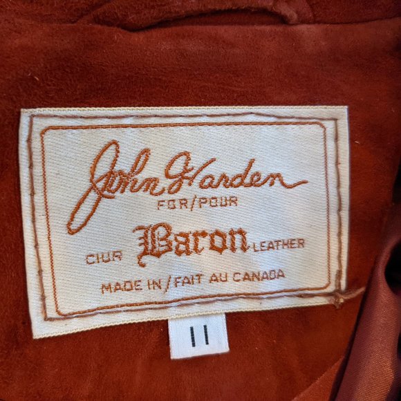 John Harden leather women's vintage jacket - burnt orange/rust - Picture 5 of 5